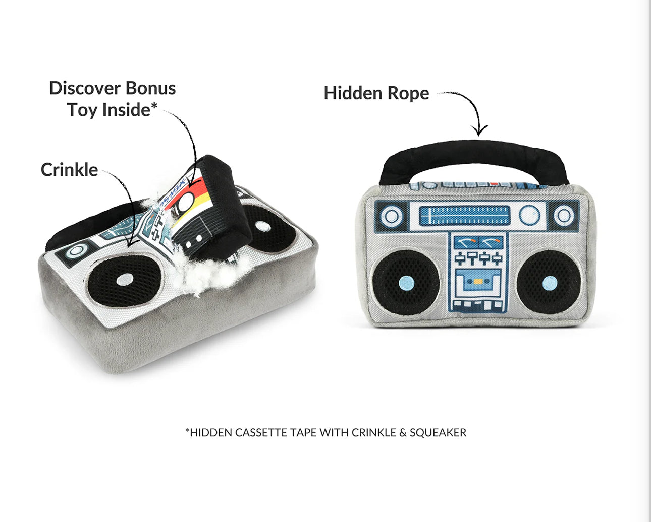 80s Classic Boop Box Dog Toy by PLAY