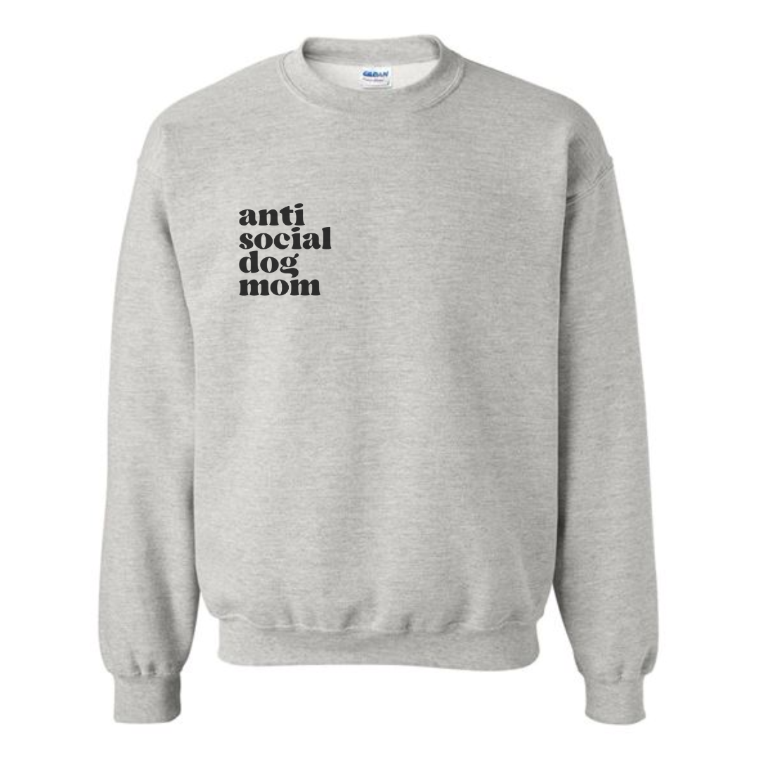 TDFT "antisocial dog mom" Crewneck Sweatshirt