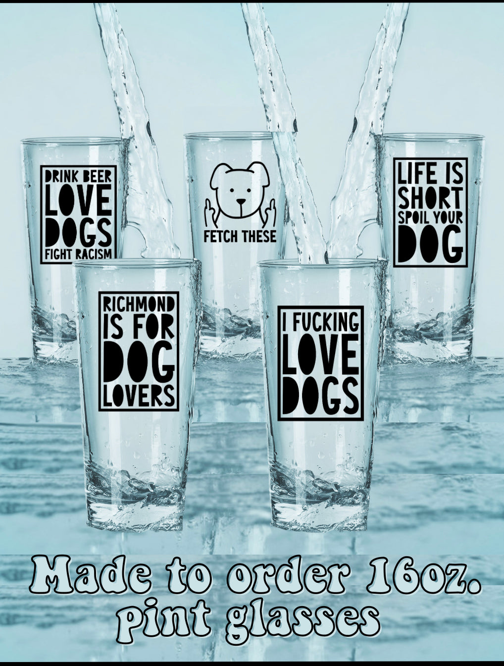 TDFT Handmade Pint Glasses