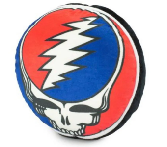 Grateful Dead Steal Your Face Plush Squeaker Dog Toy by Buckle Down