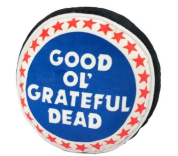 Grateful Dead Steal Your Face Plush Squeaker Dog Toy by Buckle Down