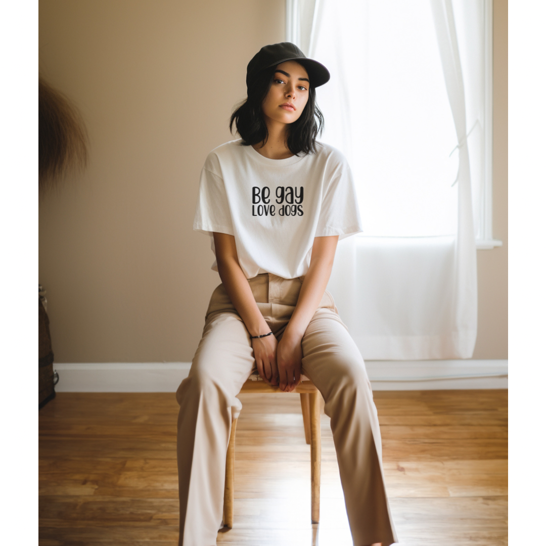 “BE GAY. LOVE DOGS” TEE