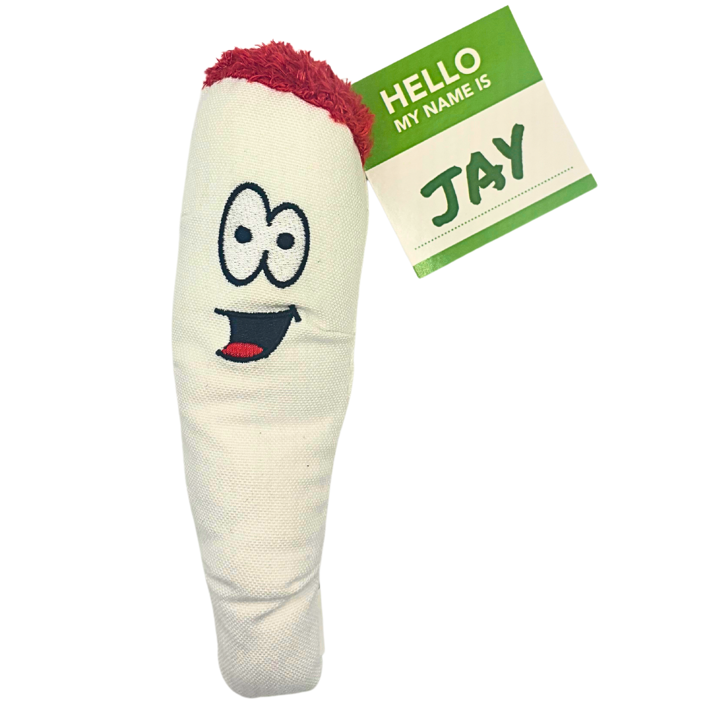 My Name is Jay the Joint Stuffed Dog Toy