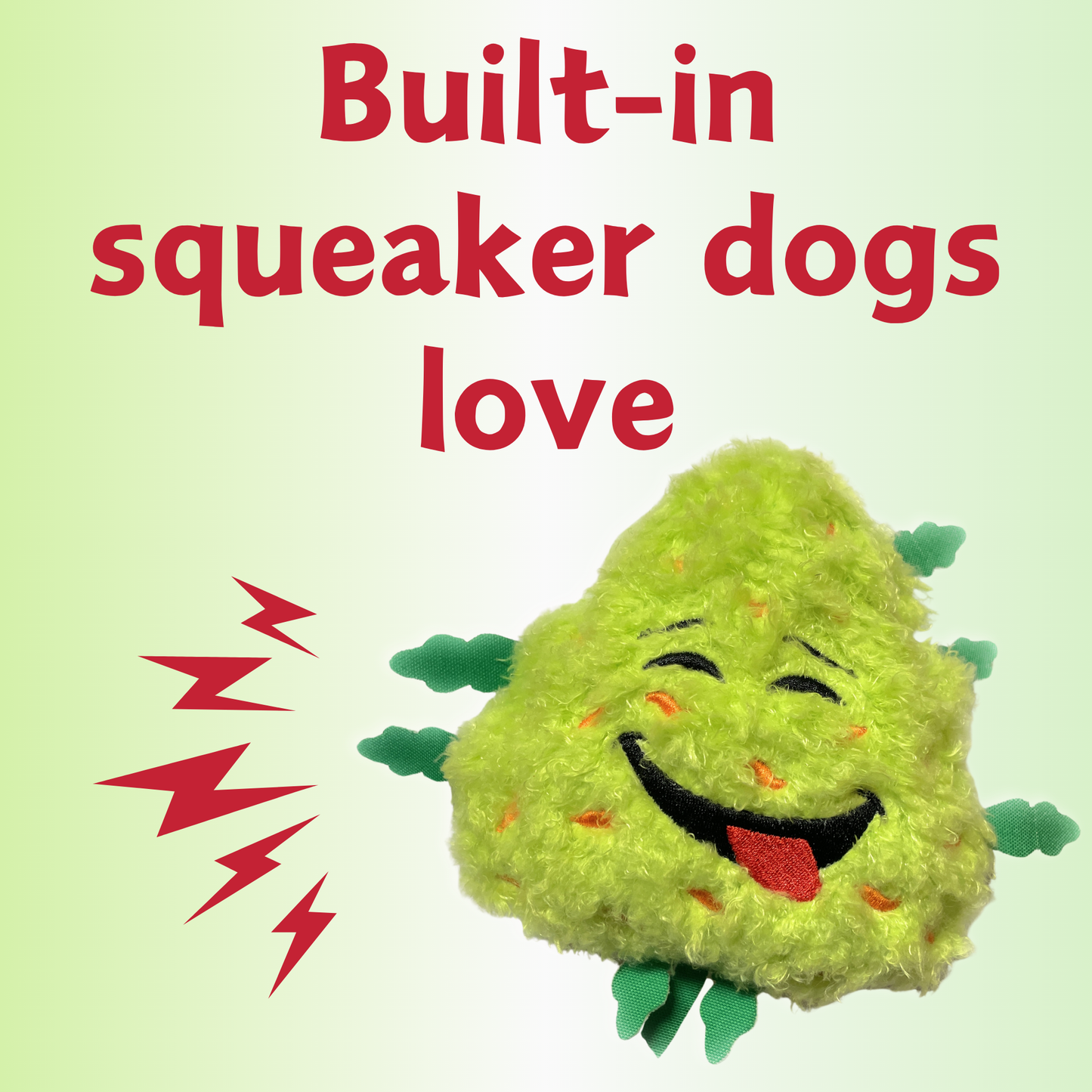 My Name is Bud the Weed Nug Plush Dog Toy
