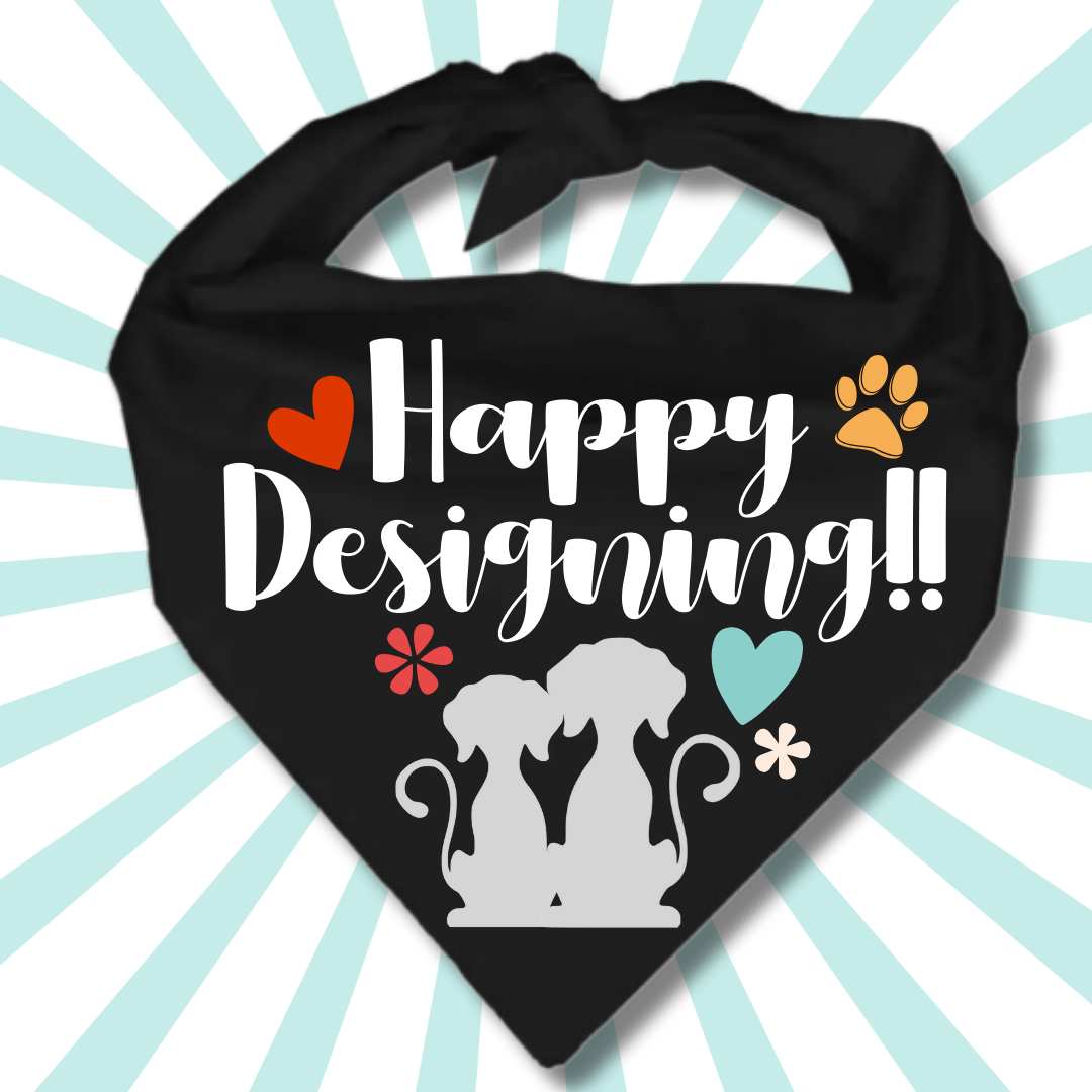 DESIGN YOUR OWN CUSTOMIZED DOG BANDANA! (please read FULL product description!)