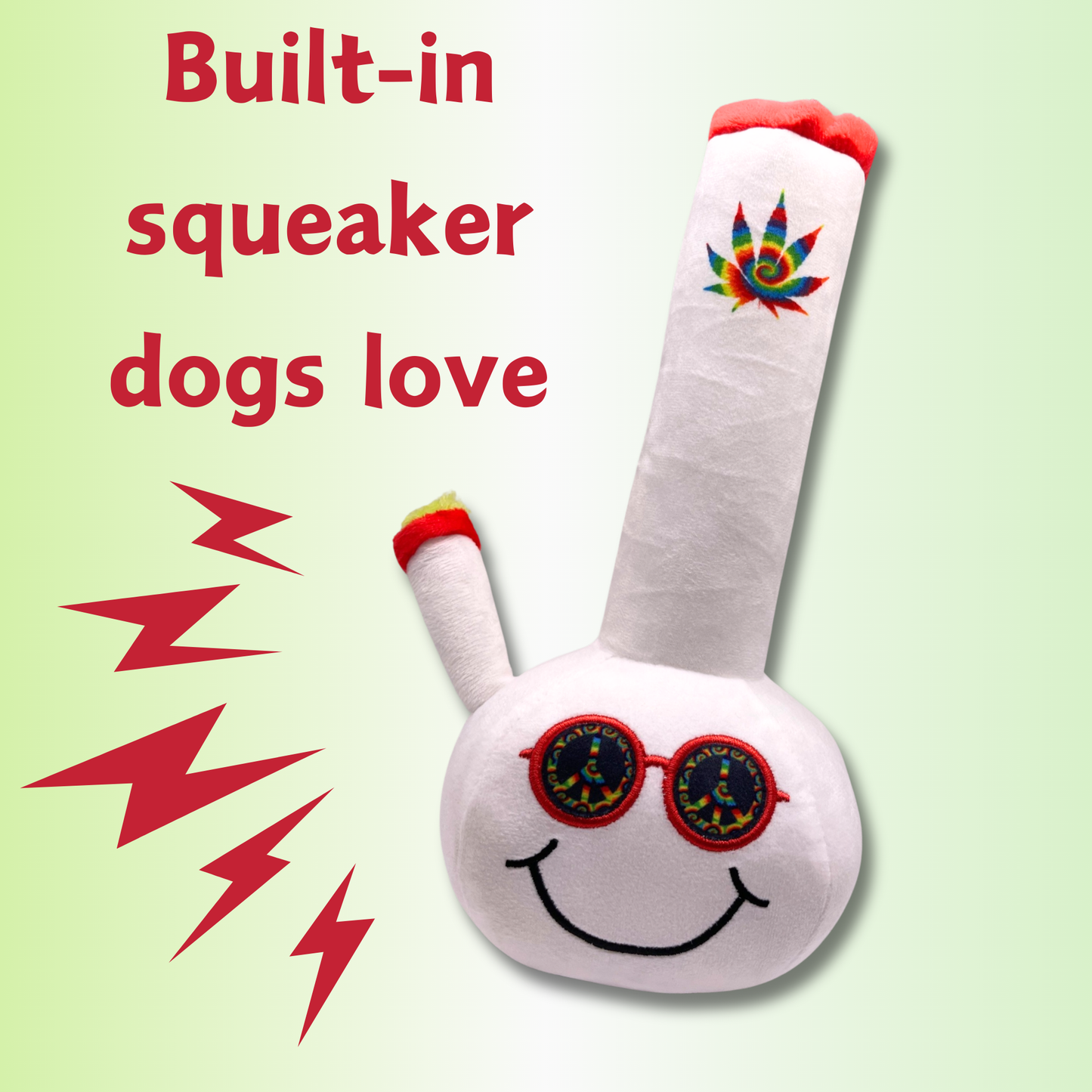 My Name is Billie Bong Plush Dog Toy