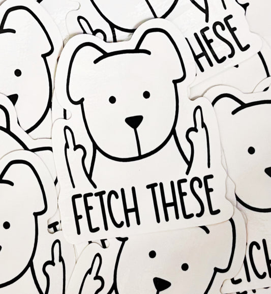 “FETCH THESE” STICKERS