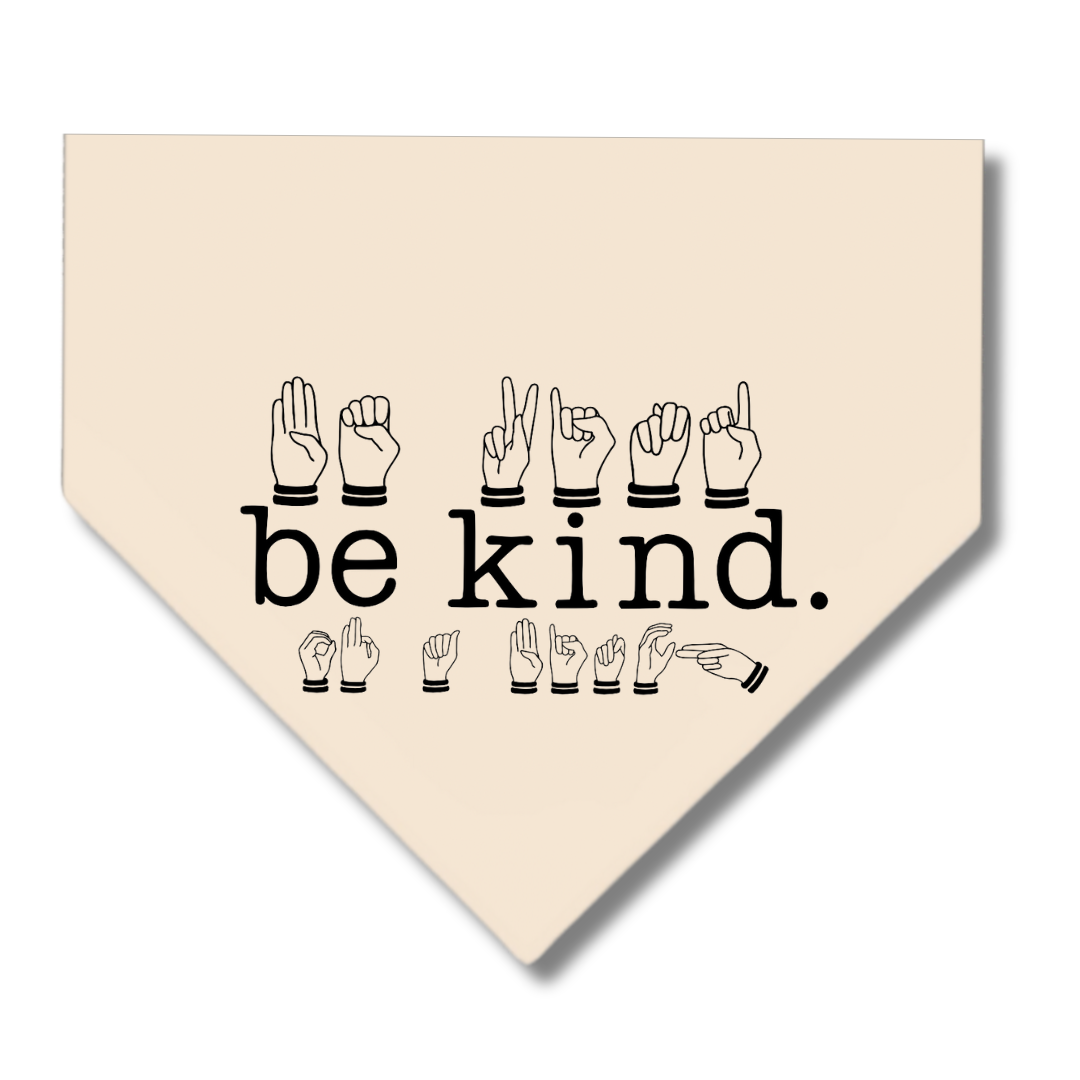 ✨LIMITED EDITION✨ Be Kind (of a bitch) Hand Designed Dog Bandana’s