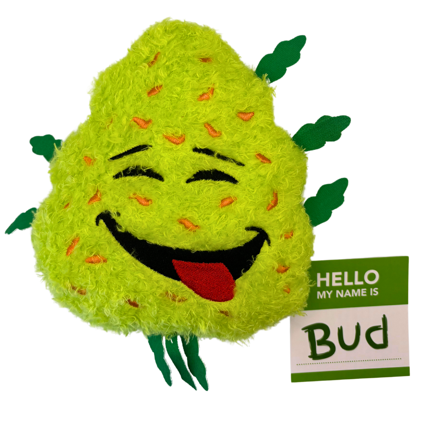 My Name is Bud the Weed Nug Plush Dog Toy