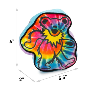 Grateful Dead Dancing Bear Plush Squeaker Dog Toy by Buckle Down